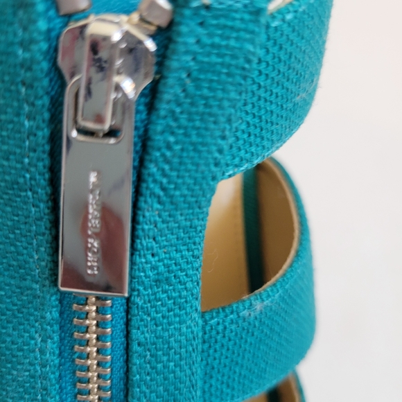 Michael Kors Berkley Canvas Espadrille Wedge Sandals, Ladies Size 8 - Picture 5 of 8